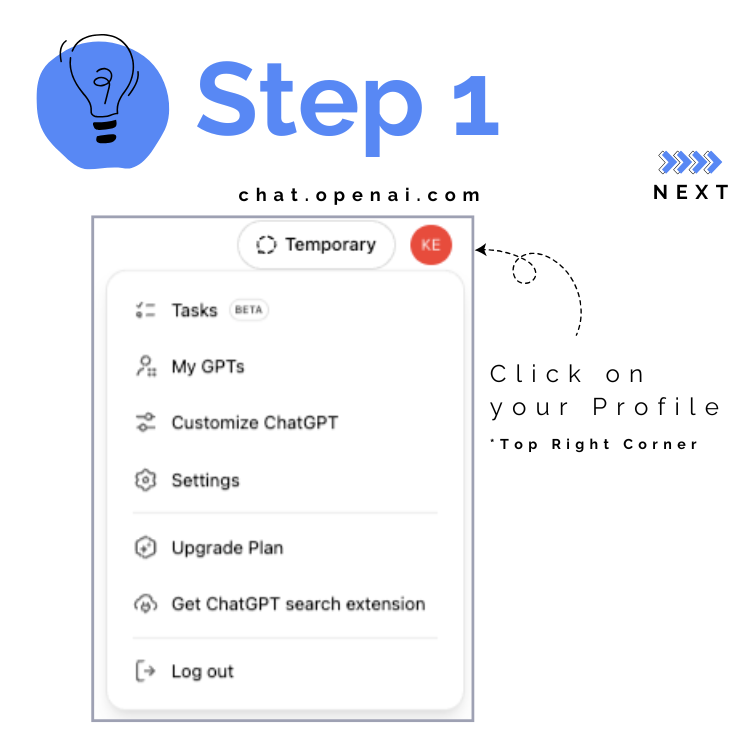 Step 1 Chat GPT Tip - Data Privacy