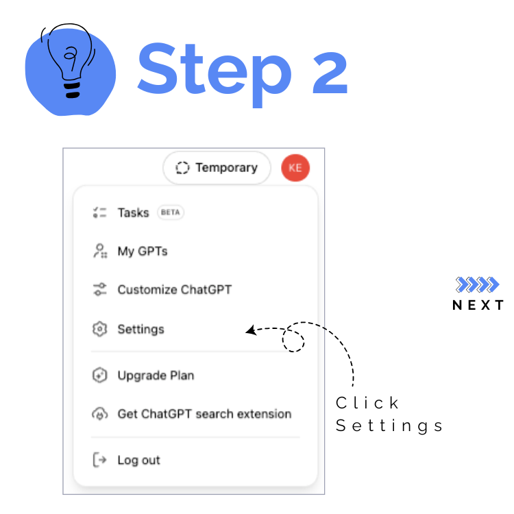 Step 2 Chat GPT Tip - Data Privacy