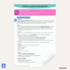 Newsletter Creation Prompt Example from AI Pathway Ebook