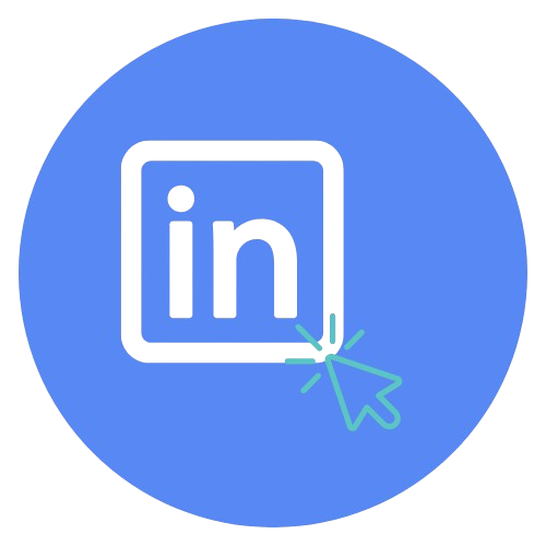 LinkedIn logo icon in blue